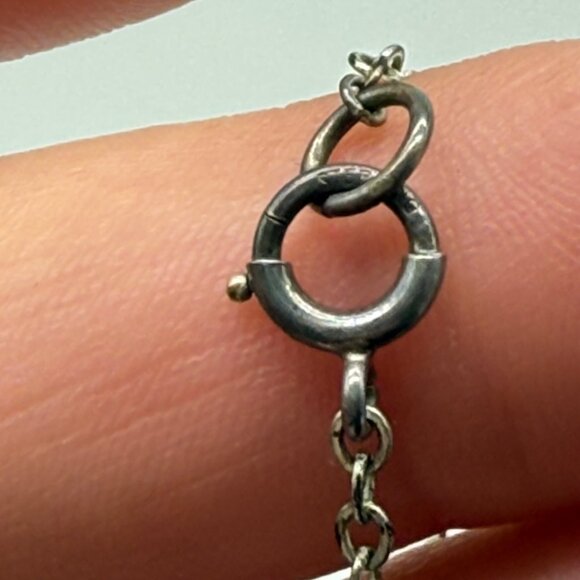 Vintage LS Peterson Sterling 12K GF Mourning Pendant Necklace 18"L - Picture 10 of 14